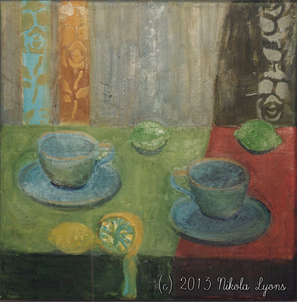 Nikola Lyons: Still Life In Red And Green